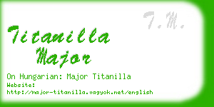 titanilla major business card